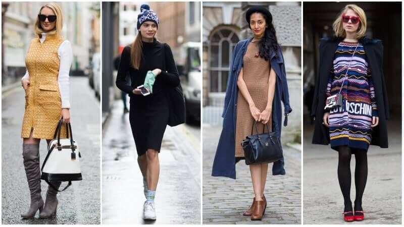 Comment porter une robe en hiver?