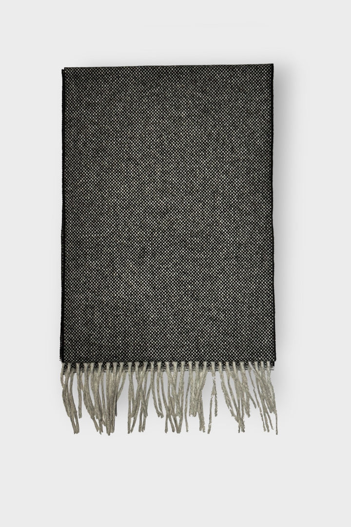 Textured wool scarf