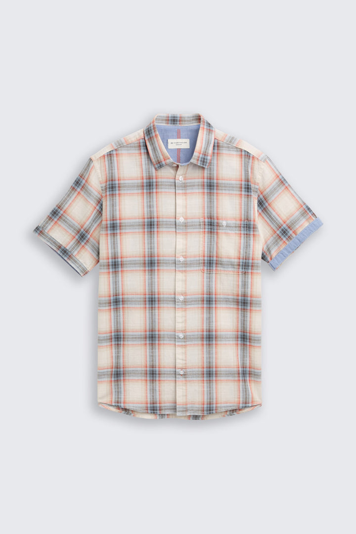 Chemise manches courtes à carreaux