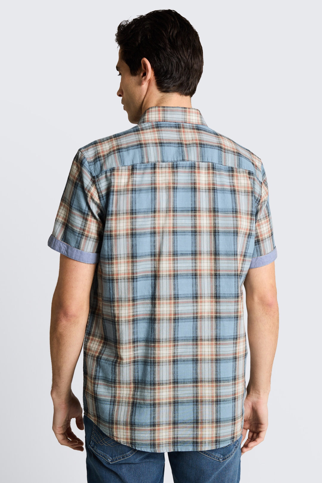 Chemise manches courtes à carreaux
