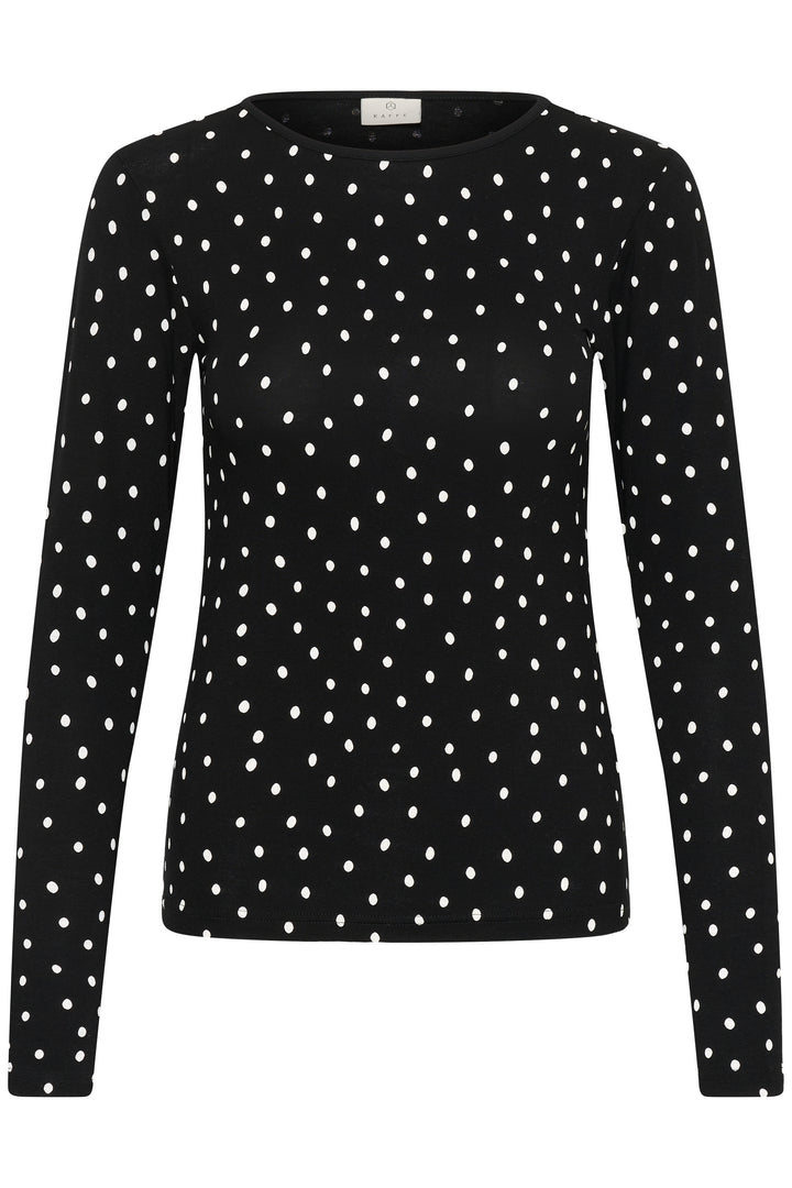 Bella Long-Sleeve Polka Dot T-Shirt