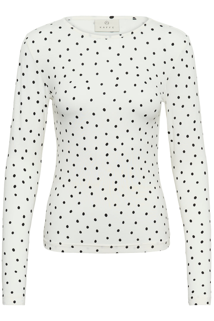 Bella Long-Sleeve Polka Dot T-Shirt