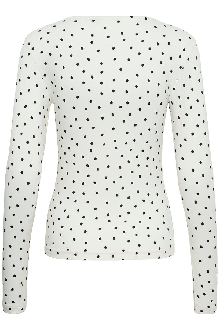 Bella Long-Sleeve Polka Dot T-Shirt