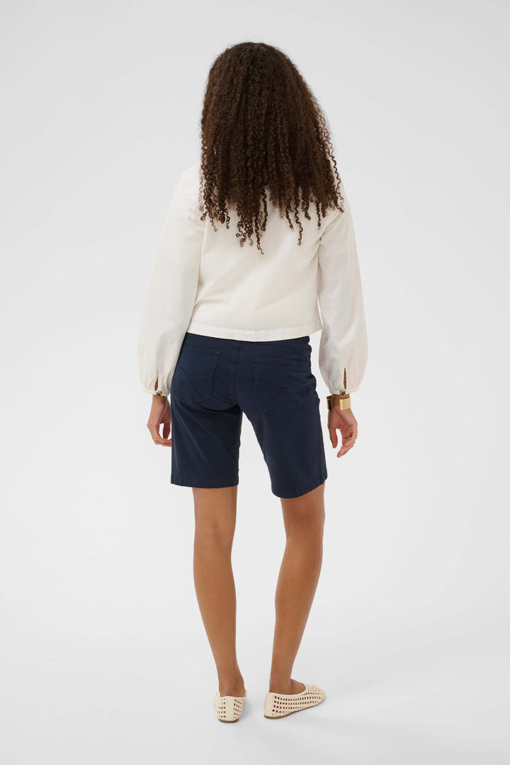 Veste légère rayée à boutons