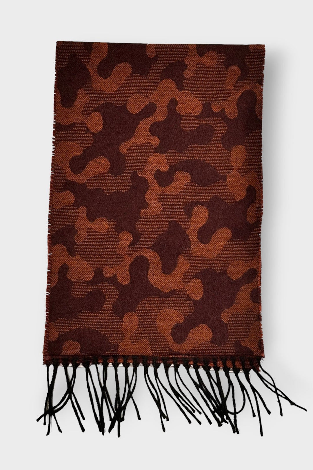 Army printed cashmere scarf