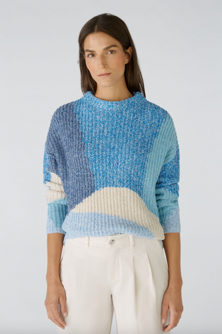 Mixed color knit