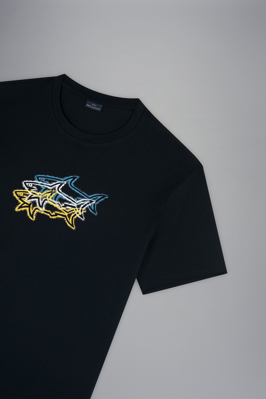 3 sharks printed t-shirt