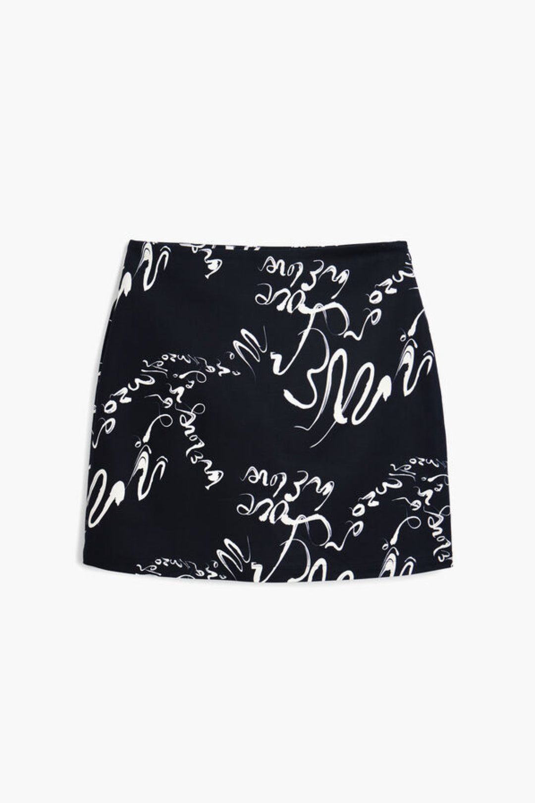 Skirt with writing