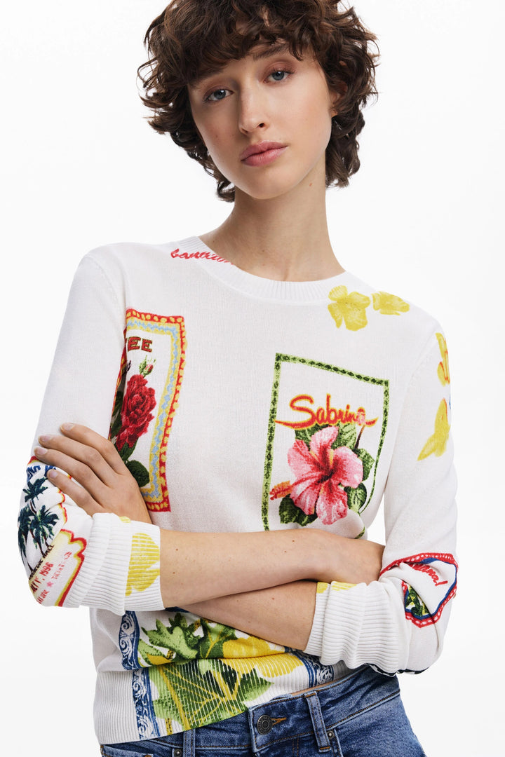 Tropical Stamp Sweater