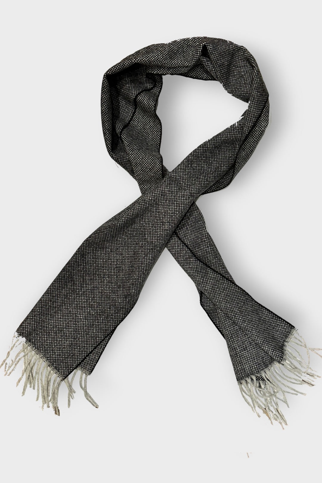 Textured wool scarf