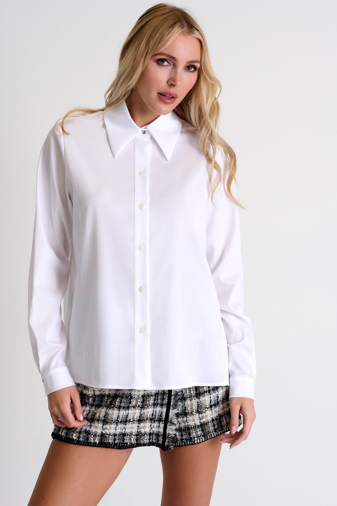 Poplin Shirt - 52466-81-000 02 / 000 White / 69% COTON 26% NYLON 5% ELASTANE