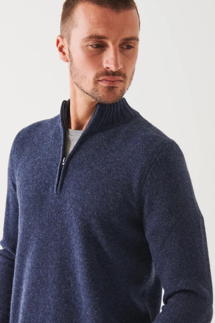 Half-zip merino sweater