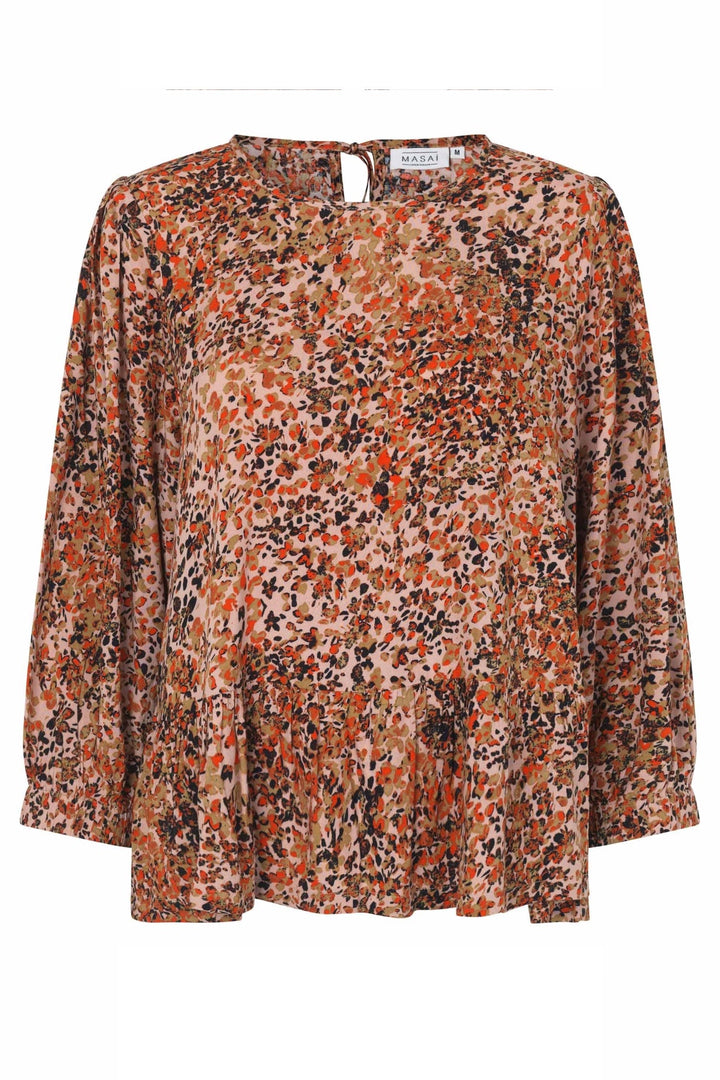 Blouse with flowers