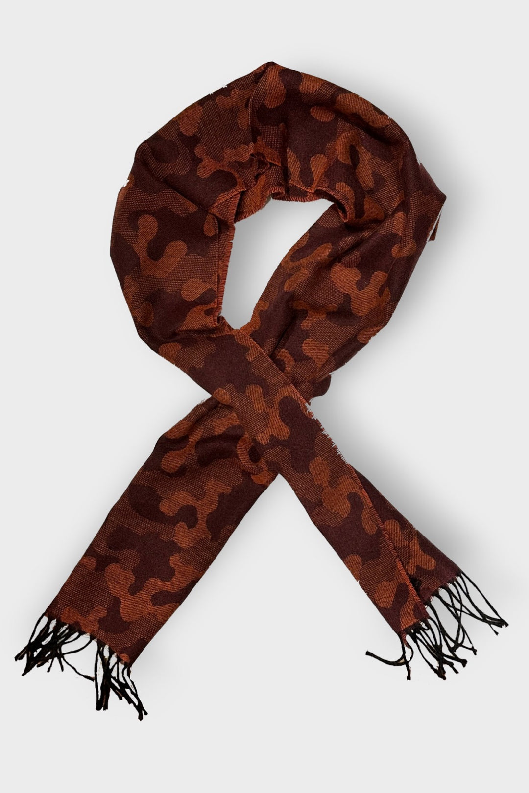 Army printed cashmere scarf