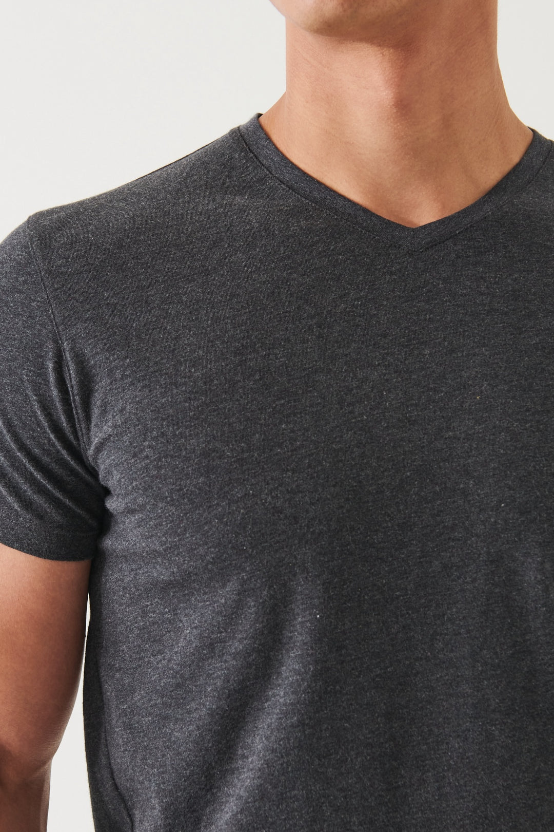 T-shirt with V-neck