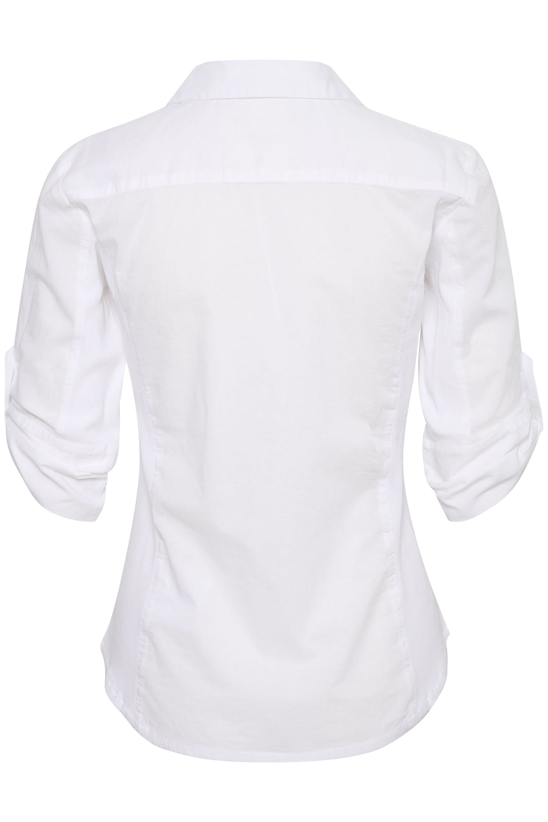 Vue arrière de la blouse de coton Cortnia, col V, manches 3/4, design léger et élégant.