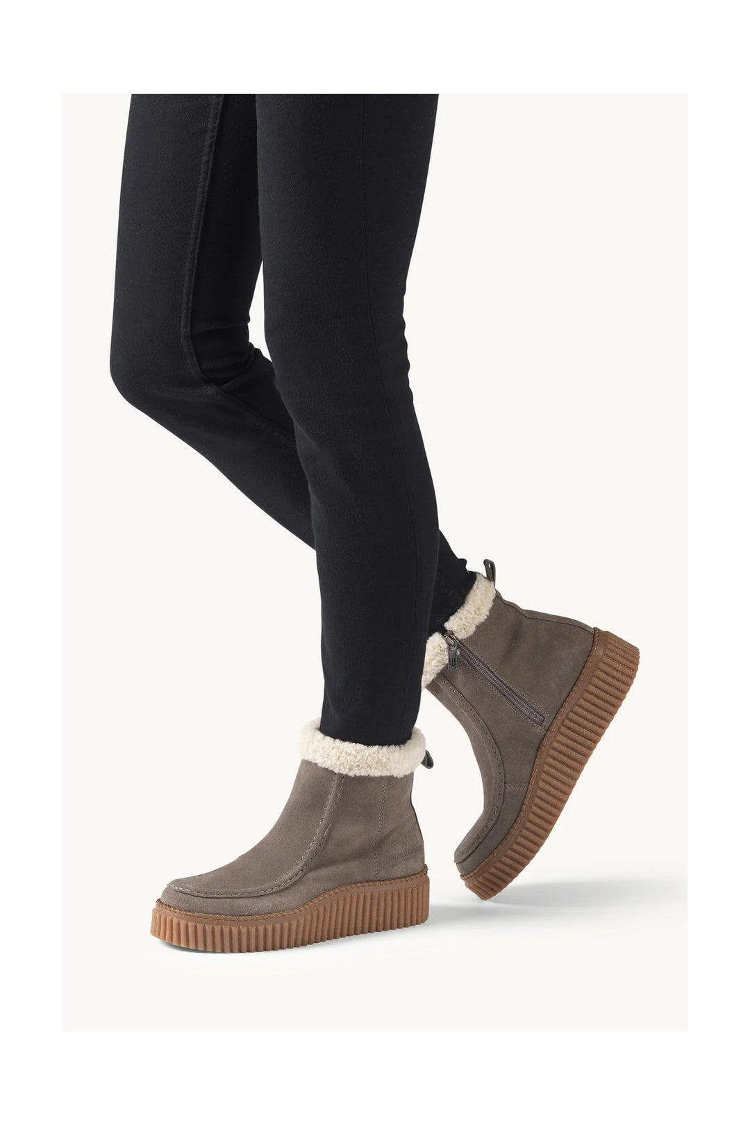 Bottes d’hiver doublées à semelle plateforme