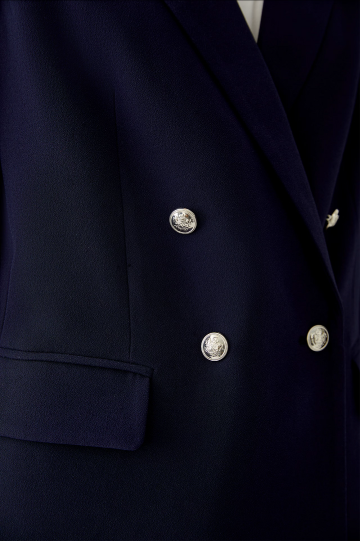 Jacket with gold buttons