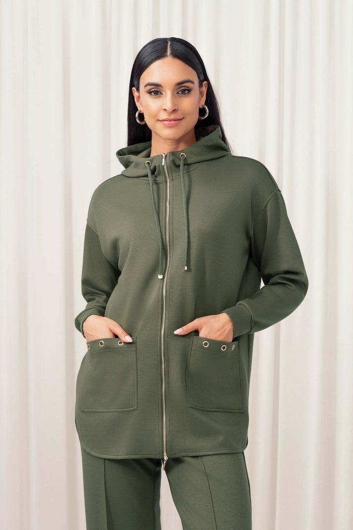 Cardigan à capuche