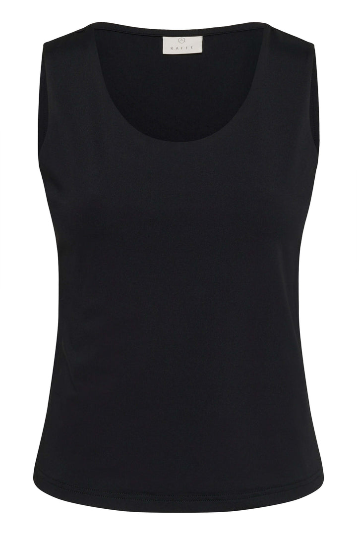 Débardeur noir chic sans manches en coton casual