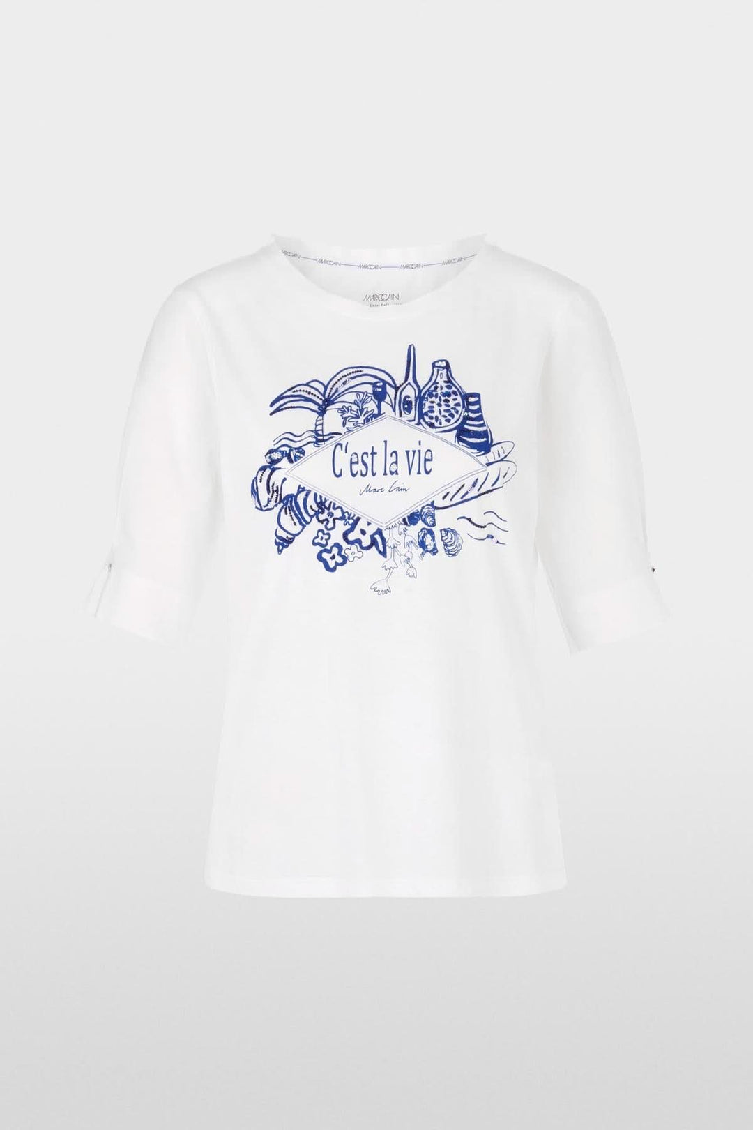 T-shirt blanc avec impression &