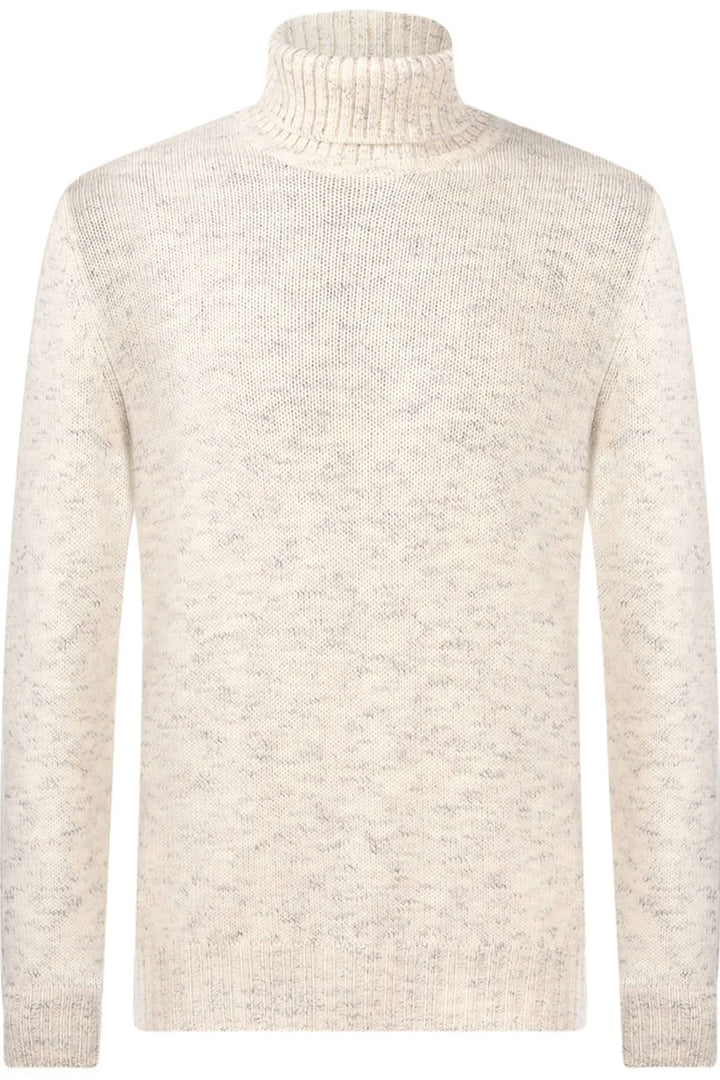 Chandail à col roulé en laine vierge texturé pour homme, élégant et chaud, idéal pour l&