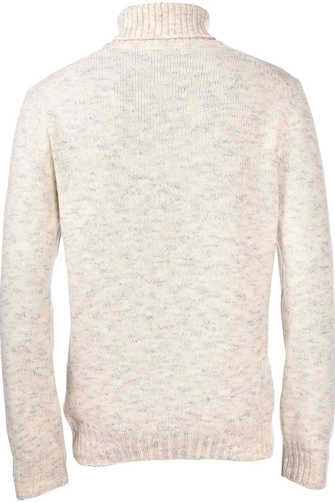 Chandail à col roulé en laine vierge, tricot texturé beige, raffinement italien, coupe classique, confort et chaleur pour saison froide.