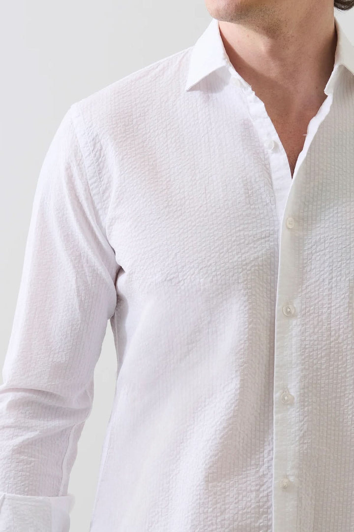 Stretch seersucker shirt