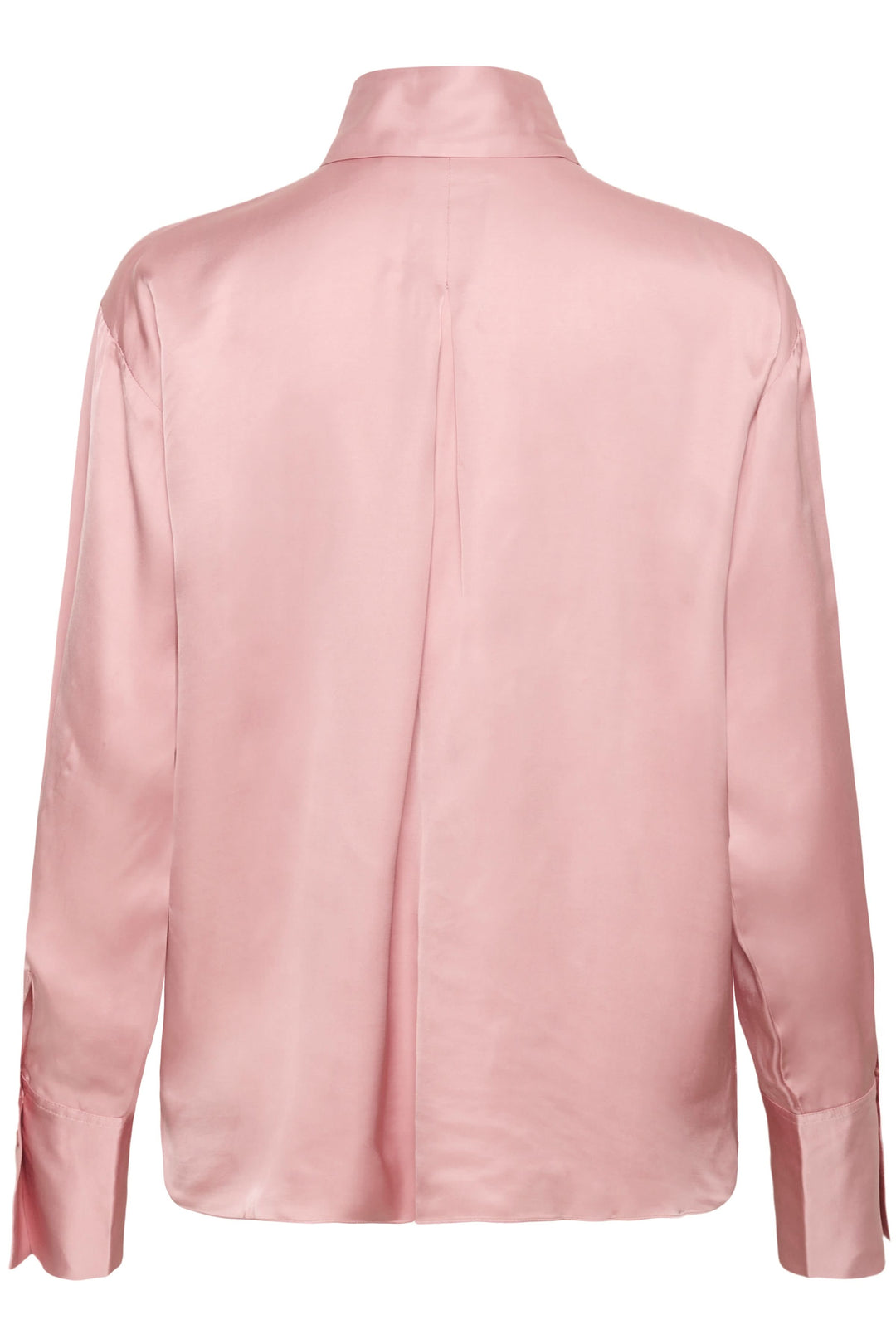 Vue de dos de la chemise fluide Pauline, coupe épurée et élégante, en tissu rose, idéale pour un style moderne et soigné.