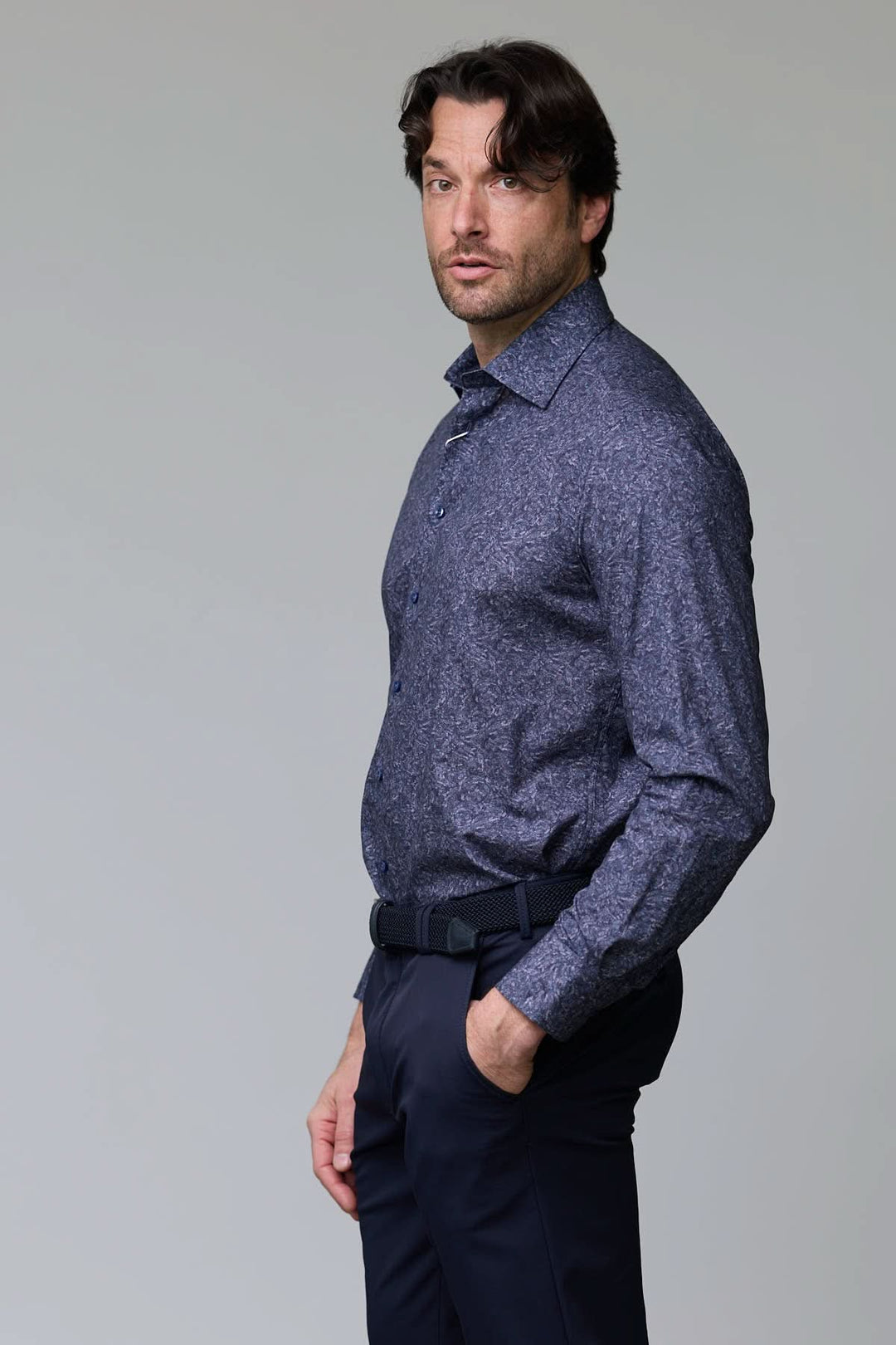 Textured pattern shirt