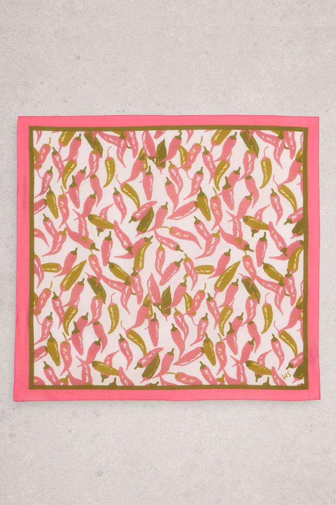 Ellie Scarf with Chili Pepper Print