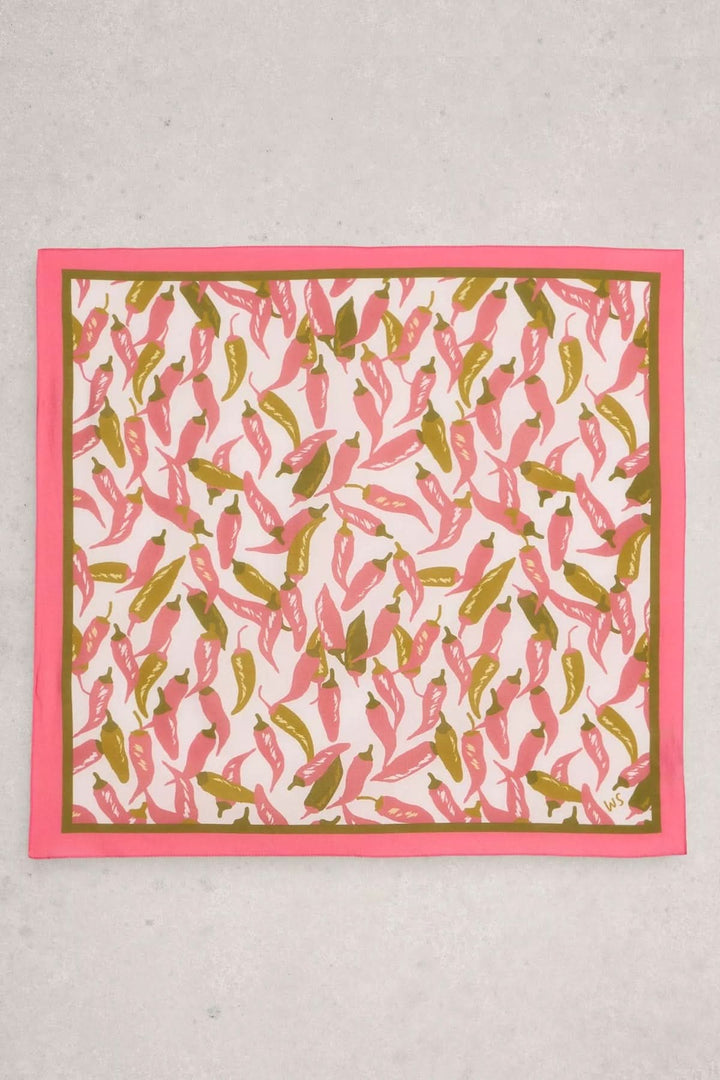 Ellie Scarf with Chili Pepper Print