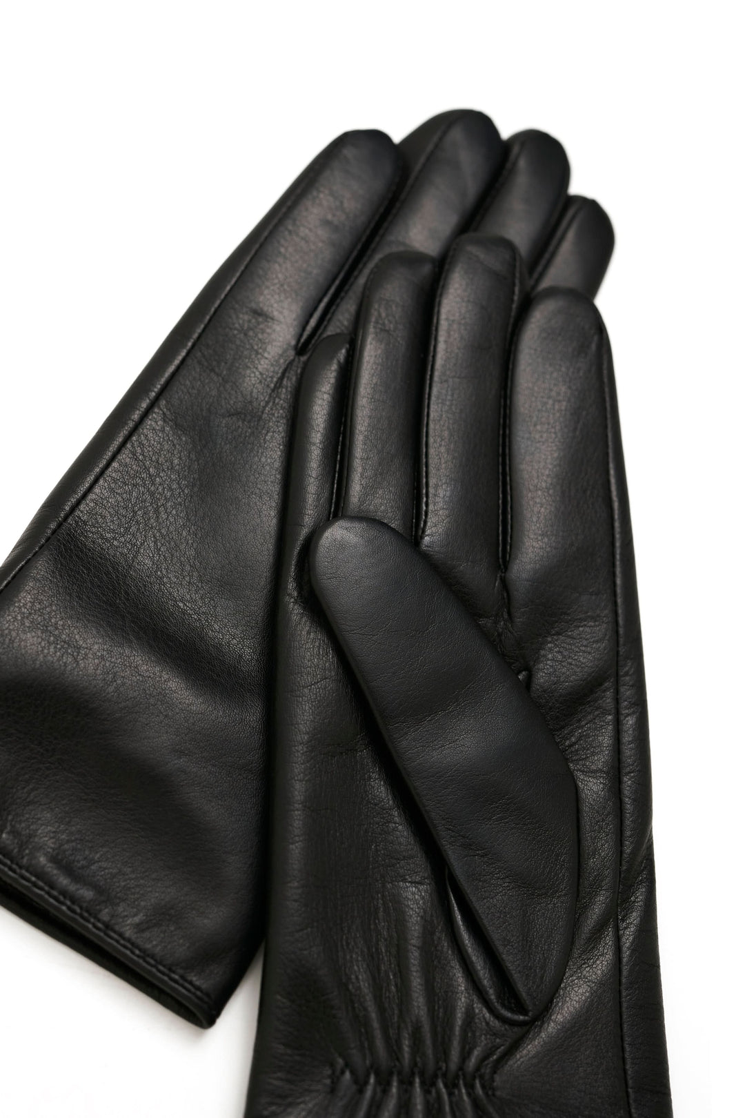 Gant Carrin en cuir véritable noir pour élégance et confort hivernal