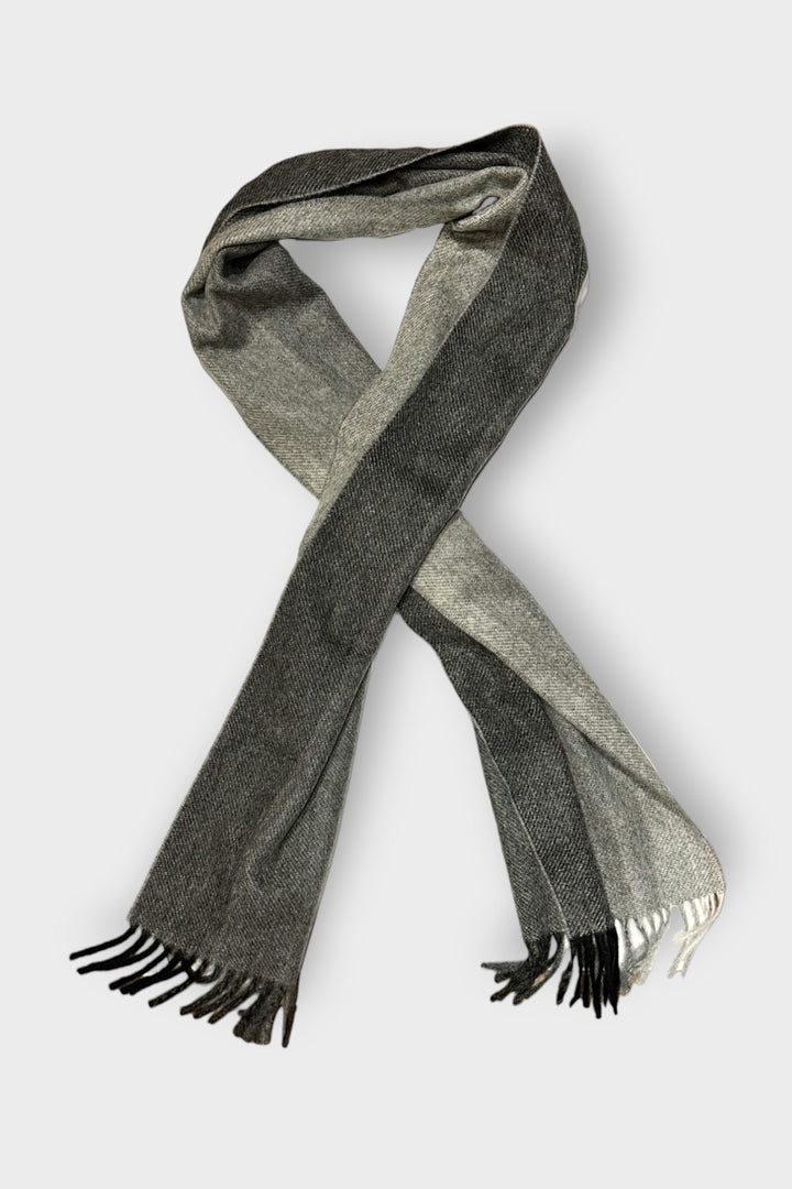 Striped cashmere scarf