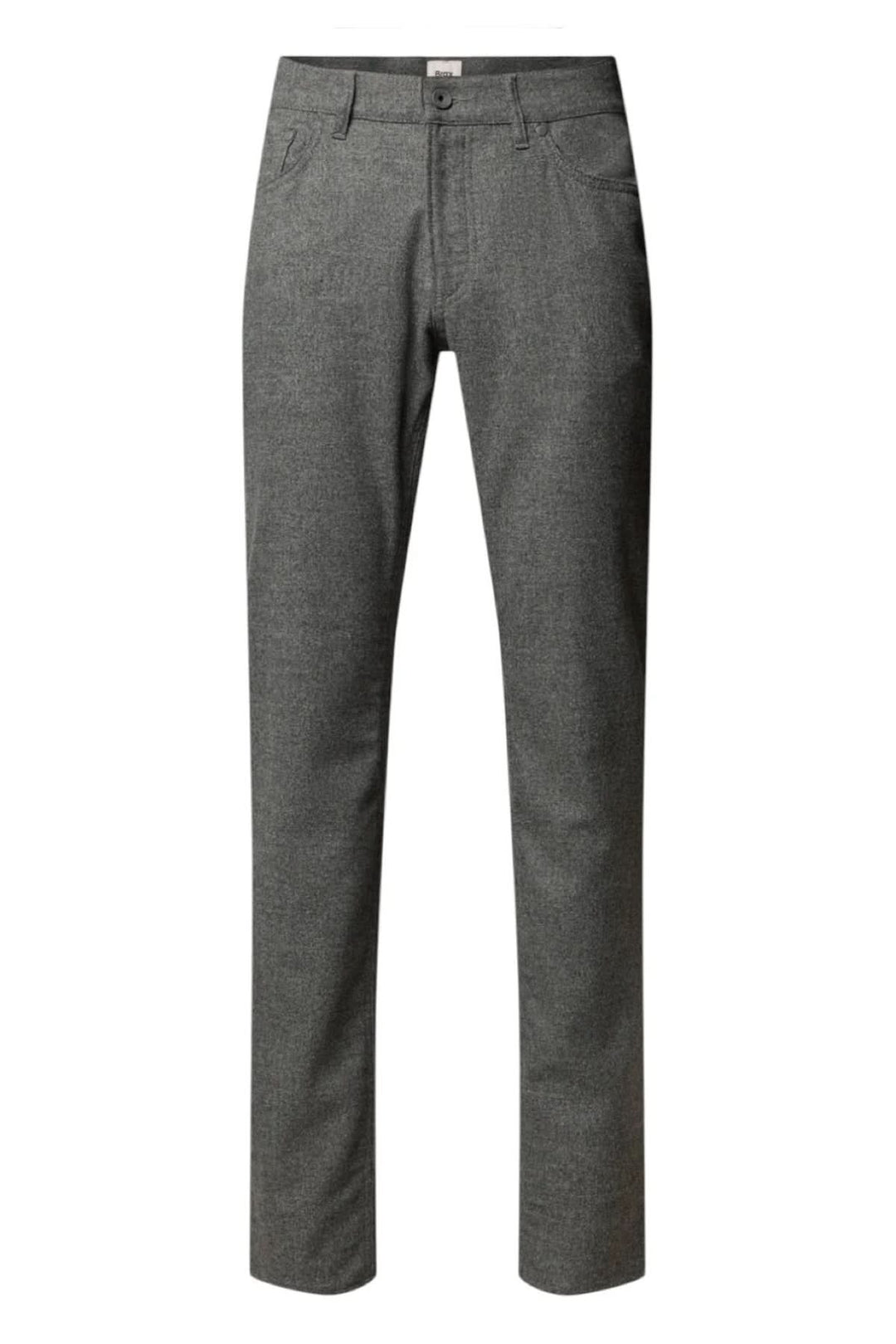 Jean en flanelle à coupe ajustée avec flanelle douce, taille mi-haute et jambe droite pour un look chic et décontracté.