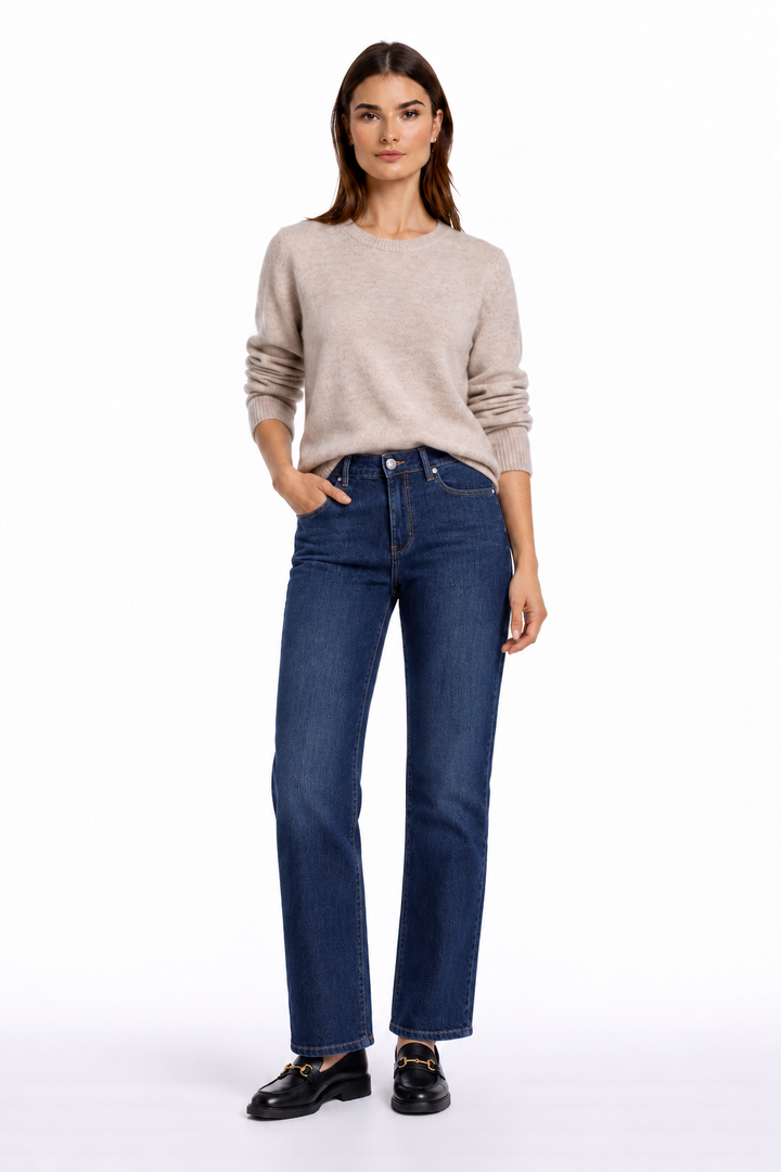 Straight-cut jeans