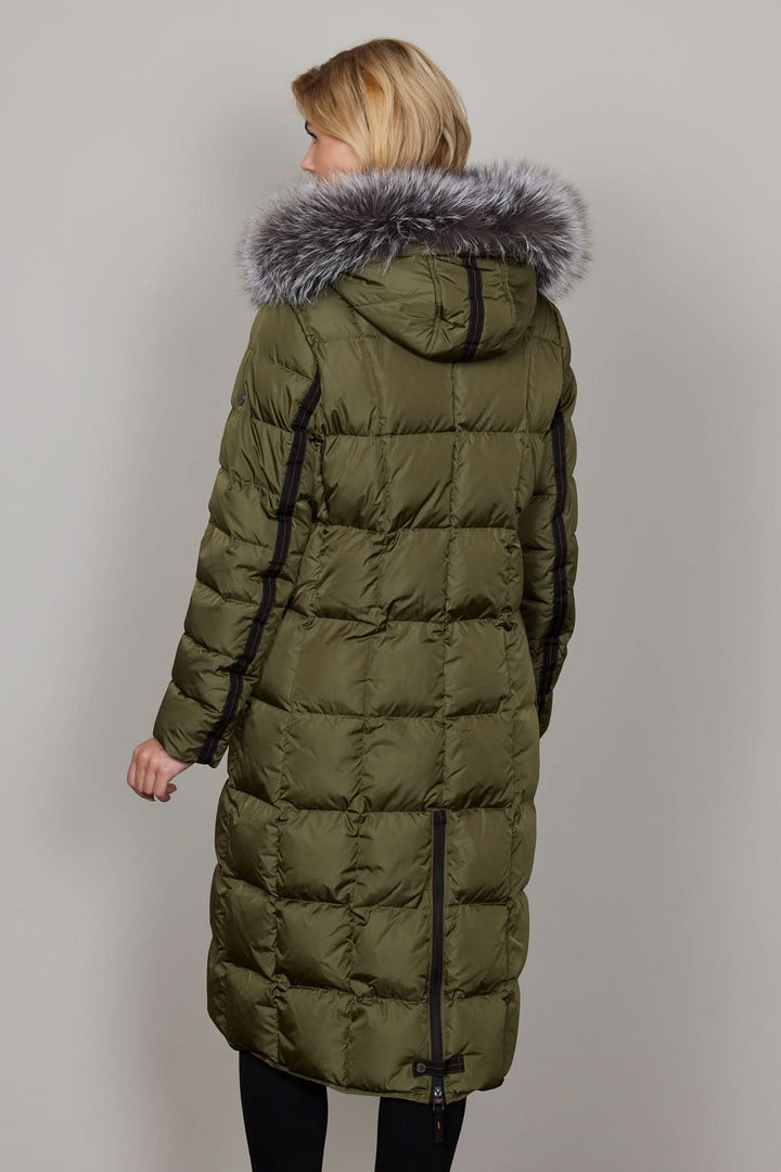 Manteau à capuche avec fourrure