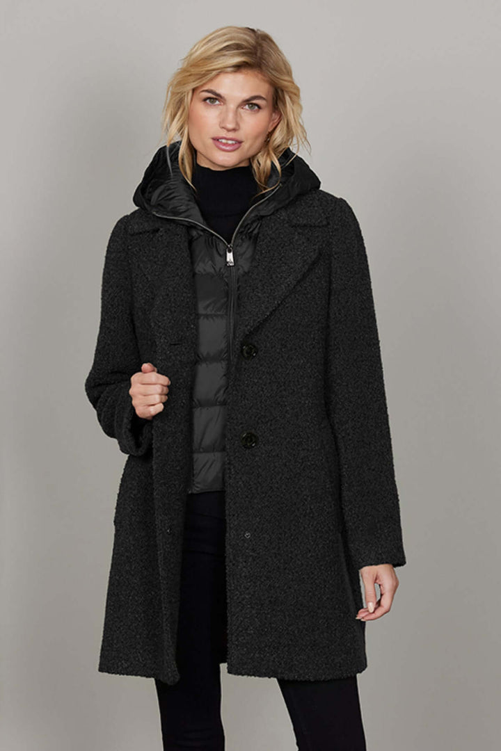 Bouclé wool coat