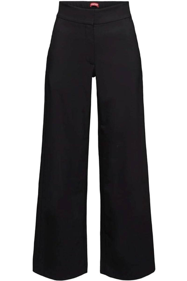 Pantalon habillé noir, coupe droite, parfait pour le bureau ou les événements spéciaux, avec deux poches avant.