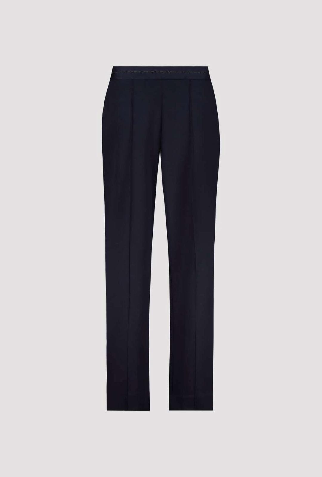 Pantalon habillé à plis droits pour une silhouette élégante et intemporelle, idéal pour tenues professionnelles ou soirées élégantes.