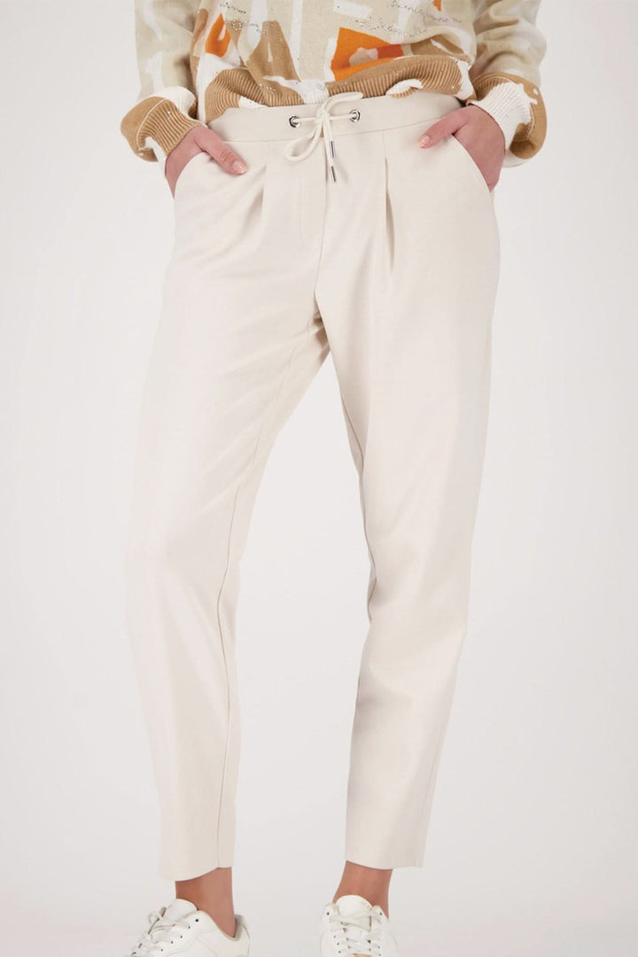 Stylish elastic-waist jogger pants Size