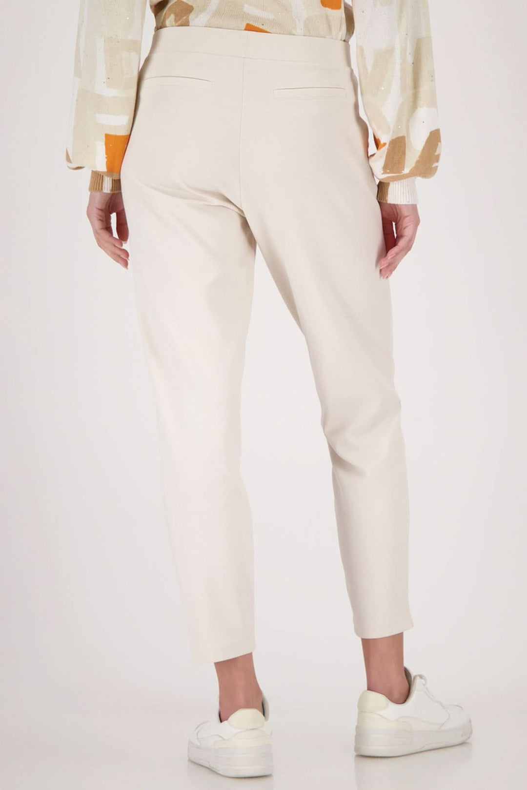 Stylish elastic-waist jogger pants Size