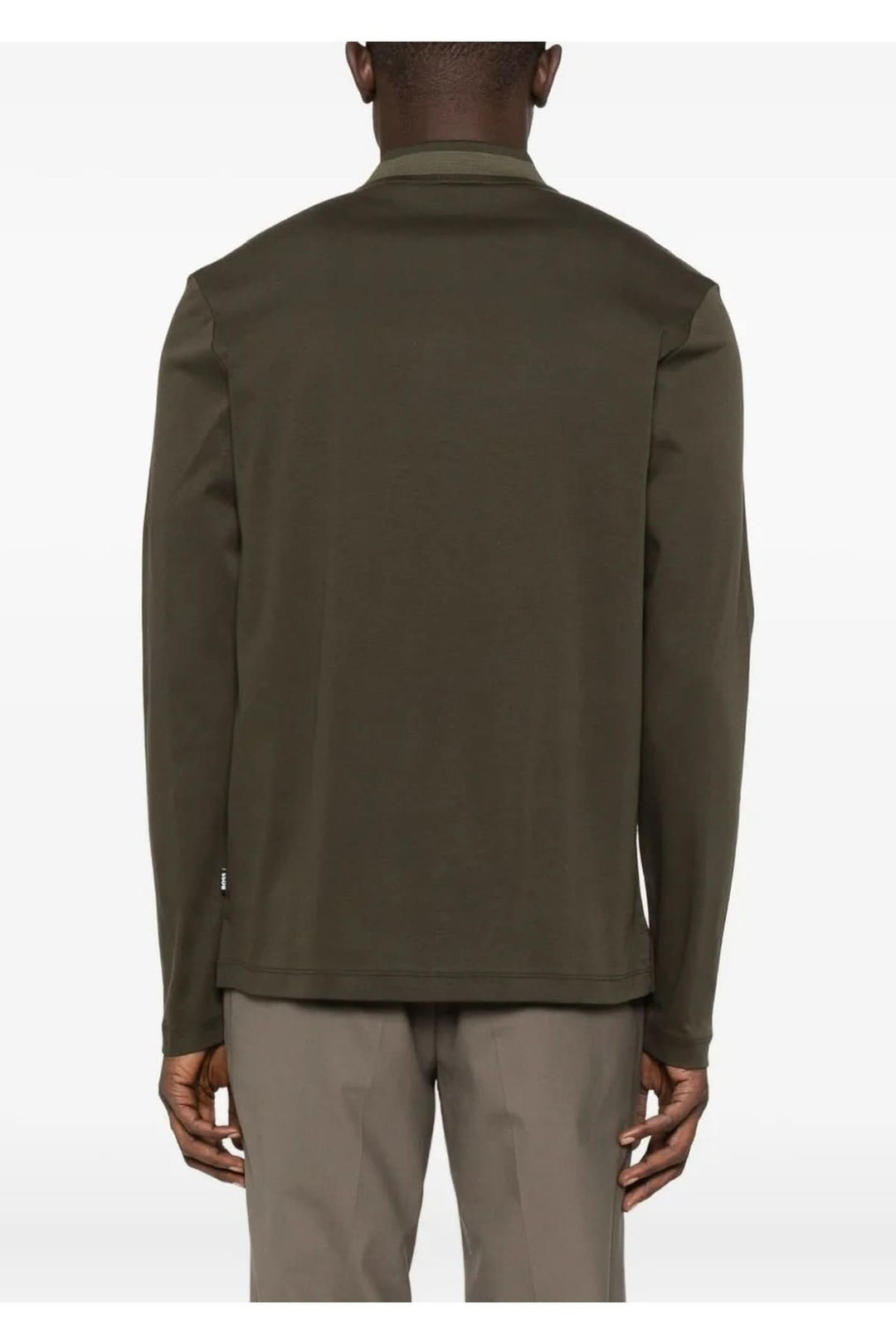 BOSS slim-fit long-sleeved polo shirt