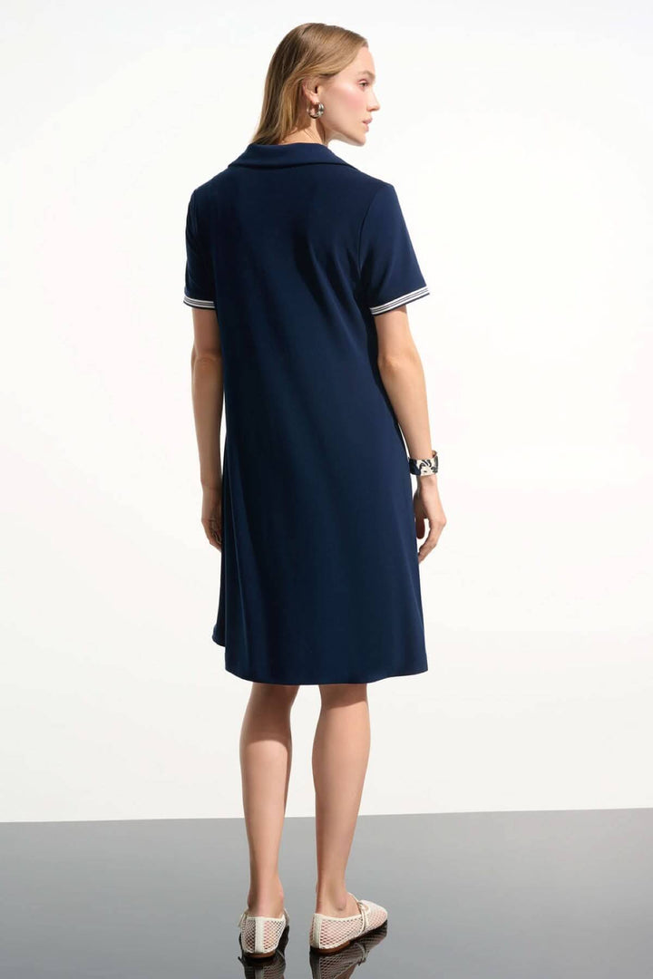 Polo dress with contrasting collar