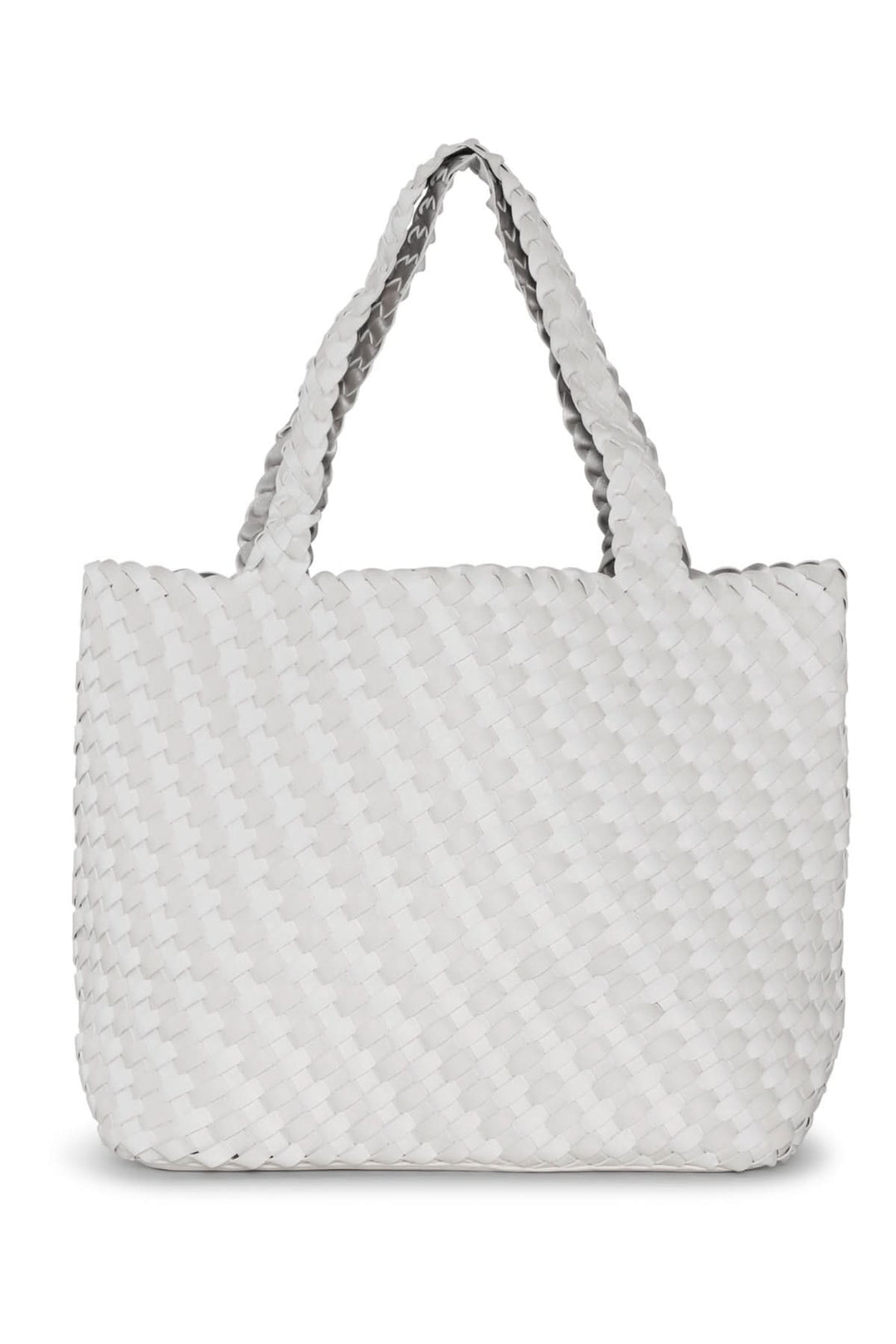 Sac réversible Ilse Jacobsen en blanc, design texturé et anses confortables, parfait pour les sorties.