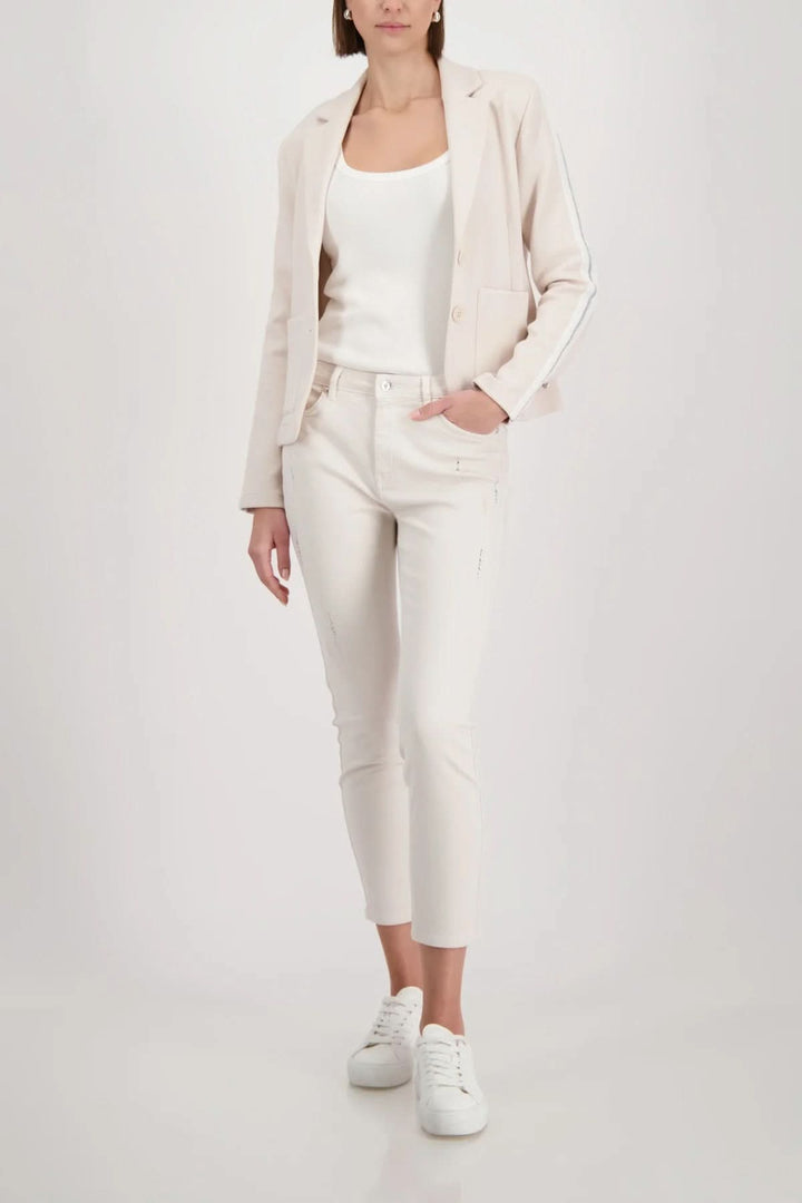 Structured jacket in textured knit