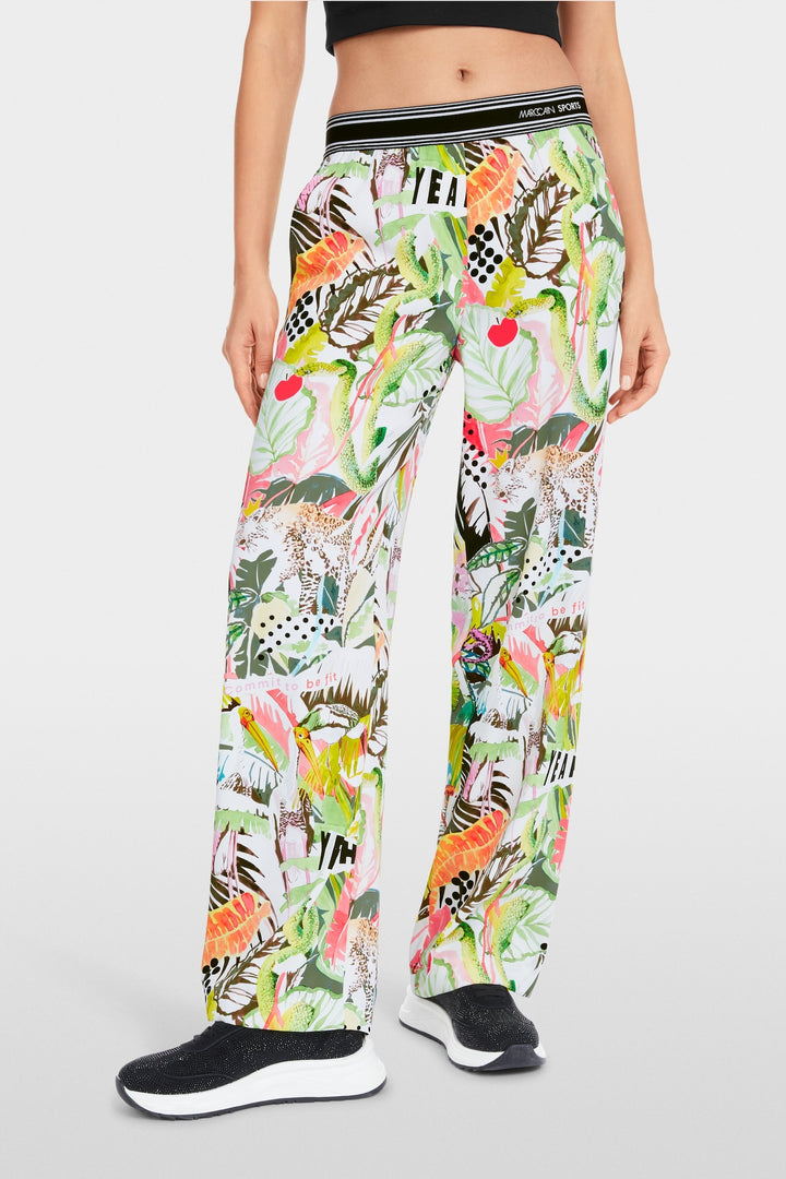 Loose pants with WASHINGTON print