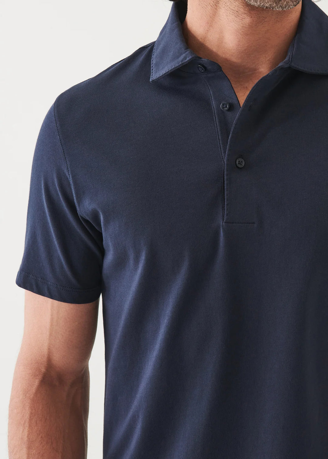 Stretch pima cotton polo shirt