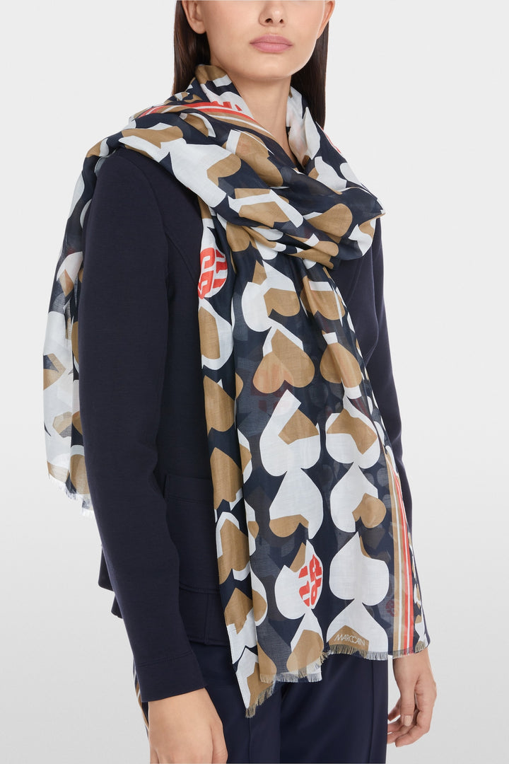 Foulard léger avec motif Heartbreaker