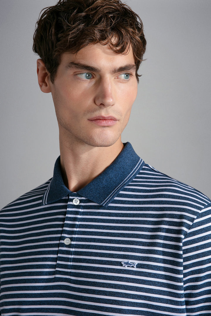 Striped polo shirt